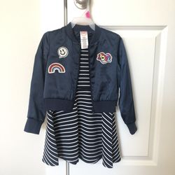 Girls Dress and Jacket Set 4-5 XS
