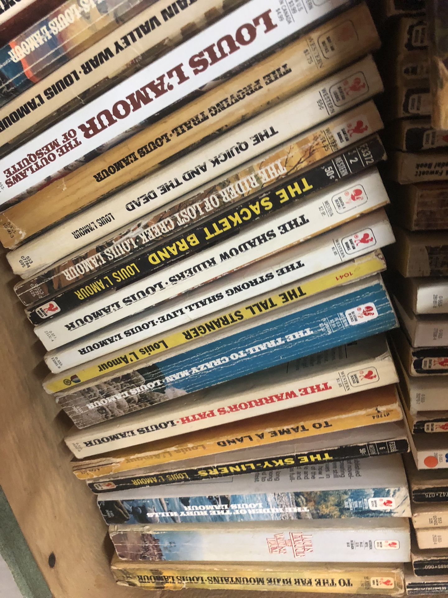 Suitcase Full Of Louis L’amour Paperbacks $2 Each