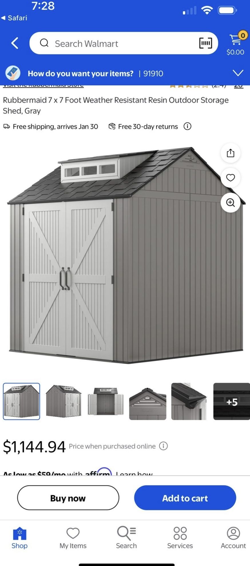 7x7 Shed