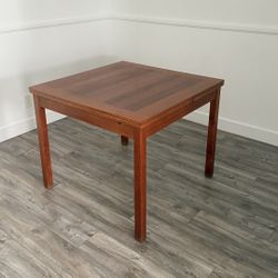 Mid-Century Danish Teak Extendable Dining Table - MADE IN DENMARK