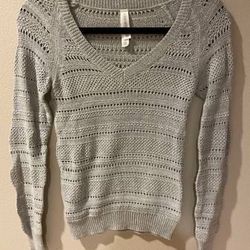 Gray Aeropostale V-Neck Sweater