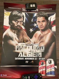 Pacquiao vs Algieri Commemorative Boxing Poster