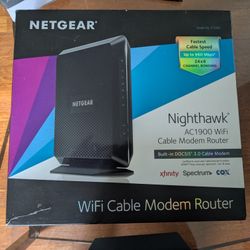 Netgear Nighthawk AC1900 WiFi Cable Modem Router