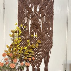 Macrame Wall Hanging, brown, rustic, boho style decor 