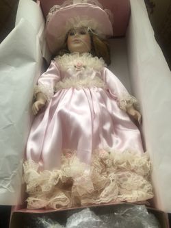 Doll nice pink dress very nice