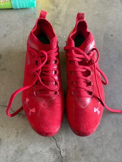 Under Armour Red Mid-Top Cleats