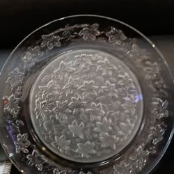 Princess Plate 13" Glass /Frosted