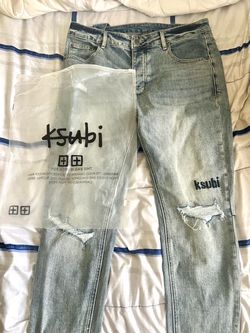 Ksubi Distressed Light Wash Jeans