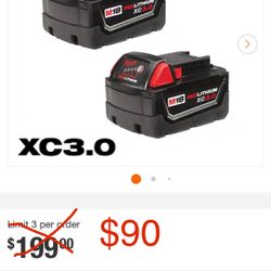 3ah Milwaukee Battery 2 Pack