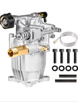 YAMATIC 3/4" Shaft Horizontal Pressure Washer Pump 3400 PSI 2.5 GPM Replacement Pump for Power