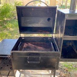 BBQ SMOKER PIT READY FOR ACTION