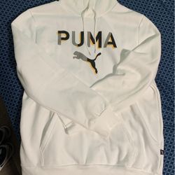 White Puma Hoodie 
