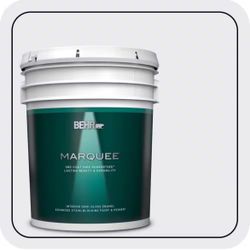 BEHR MARQUEE 5 gal. #650E-1 Lace Cap Semi-Gloss Enamel Interior Paint & Primer