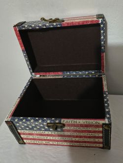DECORATIVE JEWELRY BOX 6.5"L × 4.5" W × 4" H