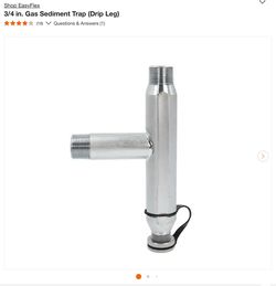 3/4 in. Gas Sediment Trap (Drip Leg)
