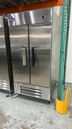 Polarman PLM-35RS 39 1/2" Reach-In Refrigerator with Double Solid Doors, Bottom Mount, Stainless Steel, 35 cu. ft.  