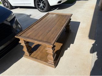 Solid wood coffee table