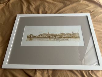 Domokos Gaal etching new Archival  framing