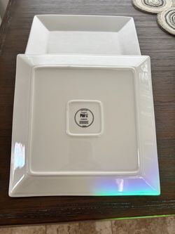 Pier 1 White Square Plates