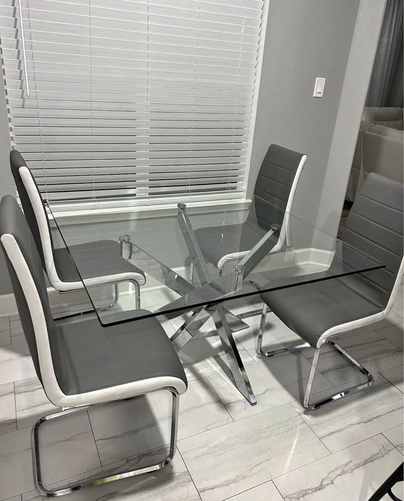 SILVER dining table FOR SALE