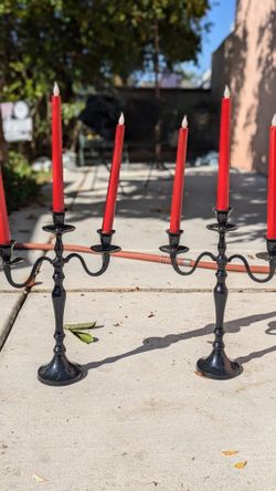 2 Black Candelabra