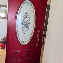 Exterior Door 36" X 80" With Trim/Casing - No Handle Or Lock 