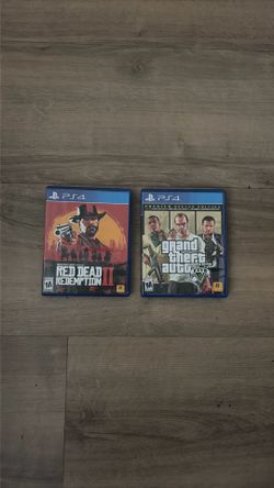 PS4 GTA 5 & Red Dead Redemption 2 - BOTH FOR $20