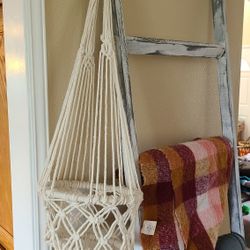 Vintage Macrame Hanging Plant Holder
