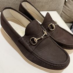 Brown Gucci Loafers 