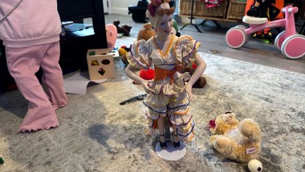 Porcelain Collector Doll in Ruffled Dress