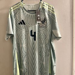 Adidas Mexico 2024 Away Soccer Jersey Player Edition Edson Alvarez Size XL