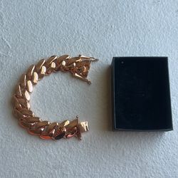 Rose Gold Cuban Bracelet