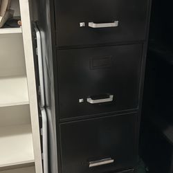 Black Metal Filing Cabinet