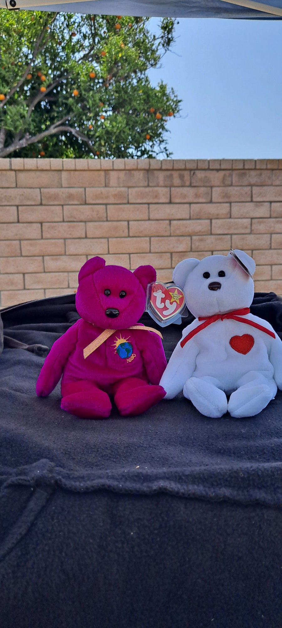 1994 Beanie Babies Ty Valentino And 2000 Millennium Ty Beanie Babies