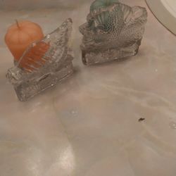 Glass Candle Holders 