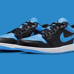 Size 12 - Air Jordan 1 Low University Blue Black