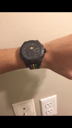 Black adidas watch
