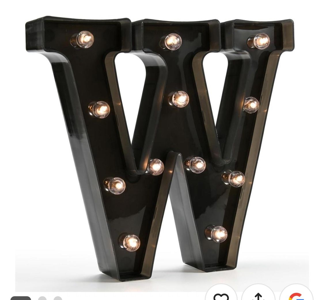 Birthday Party Wedding Decoration “W”