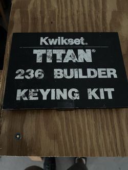 Kwikset Titan 236 Builder Key Kit