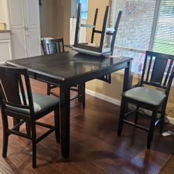 Counter Height Dining Table Black