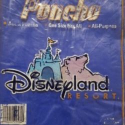 Disneyland resort Blue Poncho 