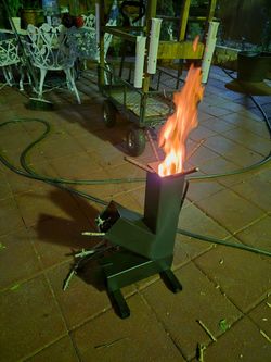Estufa Rocket Stove echa en mexico