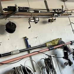 3 Fishing Rods And Reels 