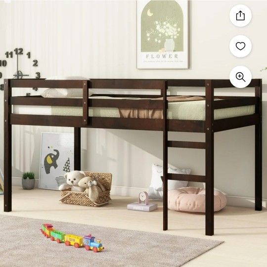 New Inbox Junior Twin Loft Bed Wood Espresso Color 2 Available $120 Each