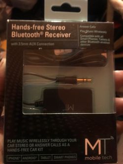 Hands Free Stereo Bluetooth Receiver