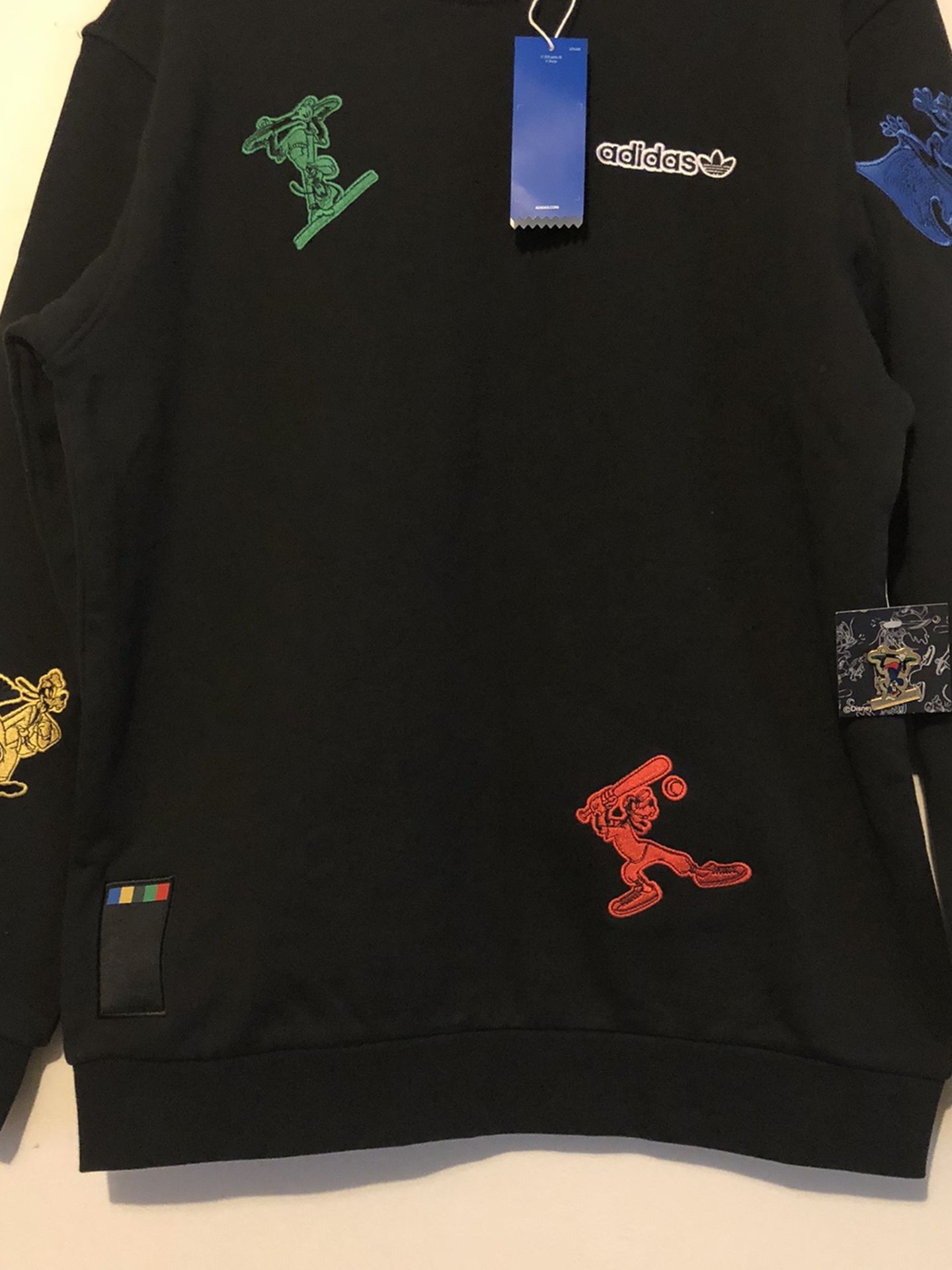 Adidas Originals Men's Goofy Crew Black Sweatshirt GJ0848