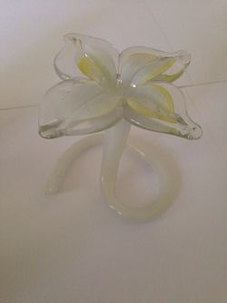 Stained glass decoration. Flower