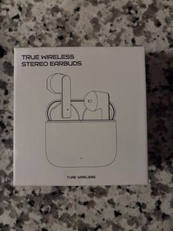 True wireless stereo earbuds
