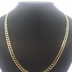 Gold Chain Cuban 14K Solid New