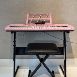 Pink Electric Keyboard/Piano